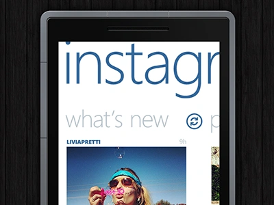 Instagram Panorama for Windows Phone app concept design icon icons instagram interface metro mobile type typography ui ux windows windows phone wp7