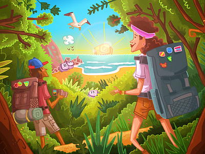 Game launch android beach bingo brasil color design facebook fun game illustration interactive ios social