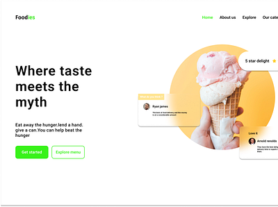 Foodies design graphic design ui ux