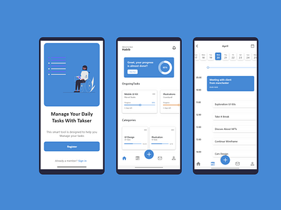Takser App app design graphic design ui ux