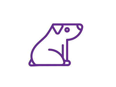 Dog animals illustration minimal