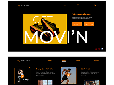 Workout Desktop Website