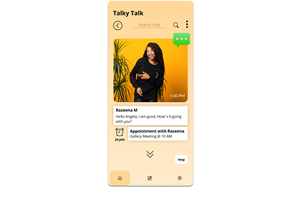 Messaging Screen app design message messaging screen ui ux