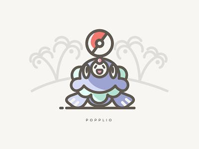 Popplio illustration moon pokemon popplio starters sun vector water