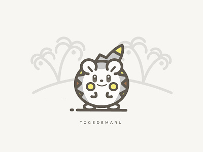 Togedemaru anime games illustration illustrator pokemon togedemaru vector