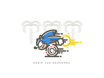 Sonic The Hedgehog games hedgehog illustration illustrator nostalgic ring sega sonic speed vector