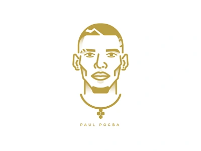 Paul Pogba football illustration illustrator manchester pogba pogback soccer stroke united vector