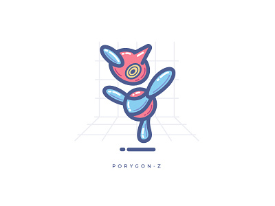 Porygon-Z anime illustration illustrator pokemon porygon porygon z vector
