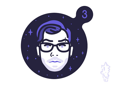 Vsauce3 icon illustration illustrator jake lineart logo purple science vector vsauce vsauce3 youtube