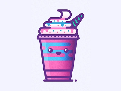 Unicorn Frappe coffee cute frapp frappuccino illustration illustrator kawaii pink starbucks unicorn unicorn frapp vector