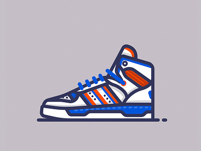 Adidas Rivalry Hi adidas fashion illustration illustrator minimal shoes sneakers vector