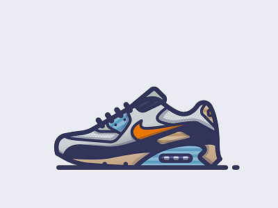 Nike ‘Blue Void’ Air Max airmax design fashion icon illustration illustrator minimal nike shoes sneakers vector