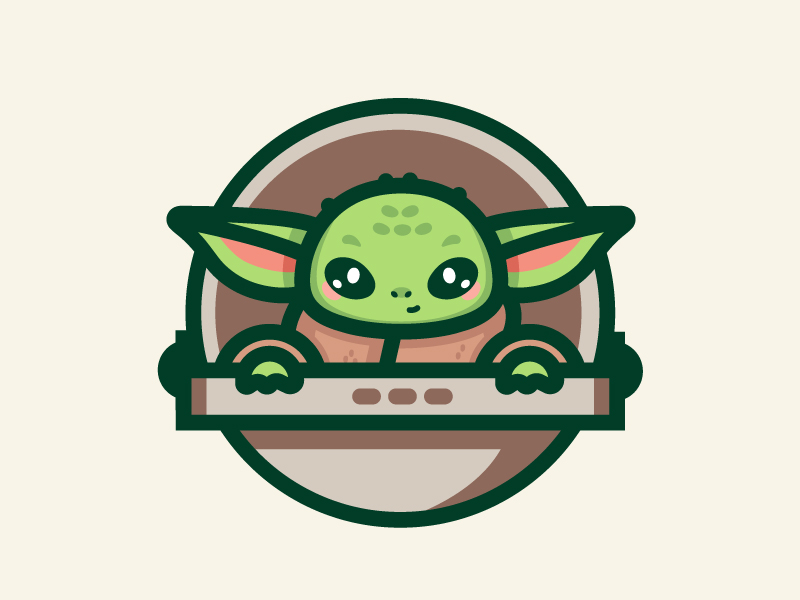 Download Baby Yoda by Pixelwolfie on Dribbble