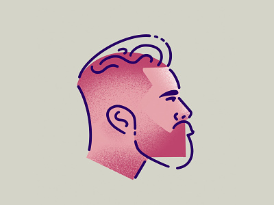 Beardo beard beards character design drawing illustration illustrator man minimal people procreate sketch