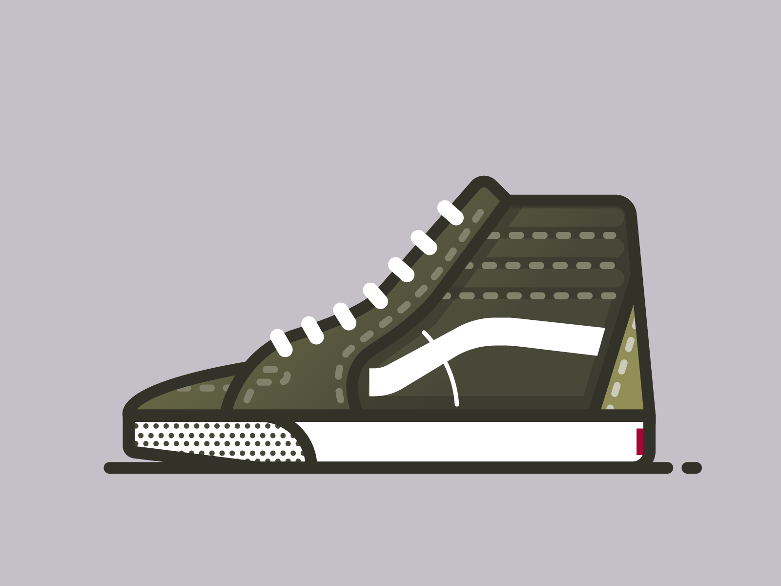 vans sneakers template