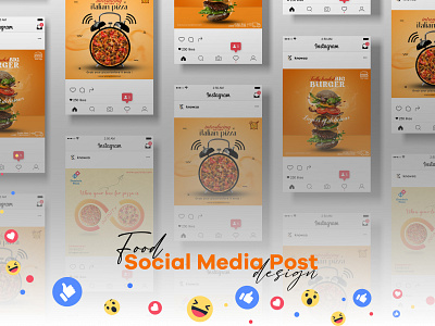 Food Social Media Post Design advertising branding food banner food social media post design graphic design social media post design