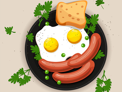 Breakfast design graphic design illustration vector