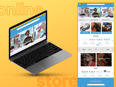 Online Store - Óptica del Sol design ecommerce online store shop ui web