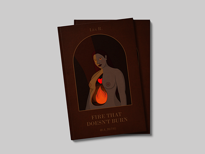 Fire that doesn´t burn book cover cover design editorial fire illustration light
