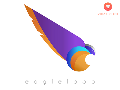 Eagleloop app branding design e logo eagle eagle logo eagles gradient gradient design gradient icon icon illustration logo mobile simplicity ui ux vector