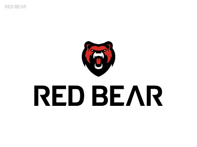 Red Bear angrybear bear brandmark gun gun tuning logo redbear