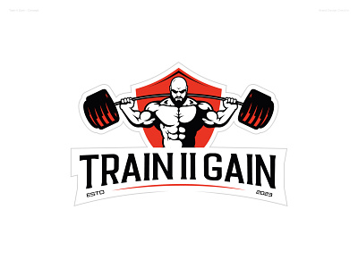 Train || Gain GYM Logo branding fitness gain gym logo motivation train