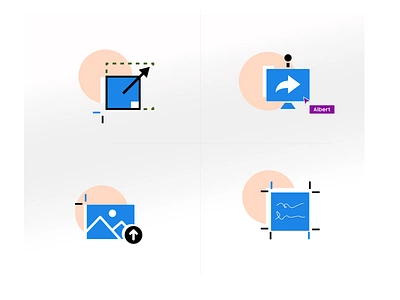 Icon Set | White-boarding | Ed-Tech brand designer branding colorful custom icons icon designer icon set iconography icons modern modern icons video icon video sharing videosharing icon white boarding whiteboarding icon