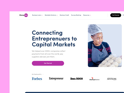 Moneybox - Landing Page | B2B Fintech