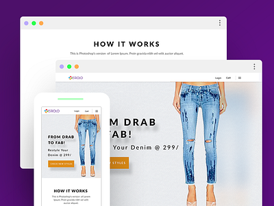 Drab To Fab Website Design By Prashanth Yadav On Dribbble Drab To Fab Website Design By Prashanth Yadav On Dribbble