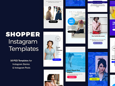 Shopper Instagram Templates Pack instagram templates