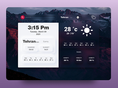 Weather Project admin figma ui weather project