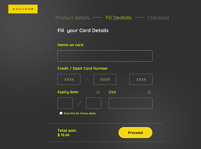 Credit Card Checkout branding dailyui graphic design logo productdesign ui uiux