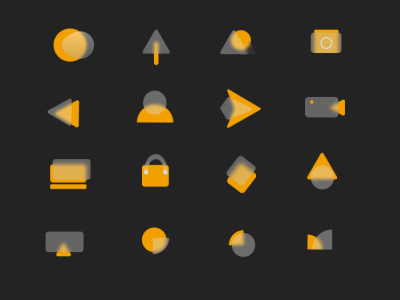 Glass Icon's For Ui Desing