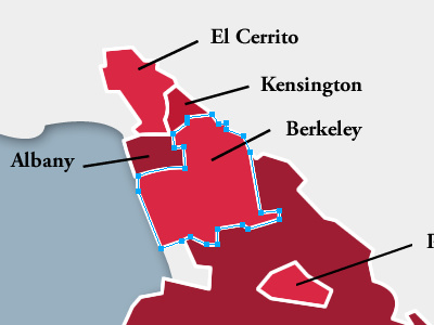 Simple map highlight highlight illustration jquery map real estate red vector