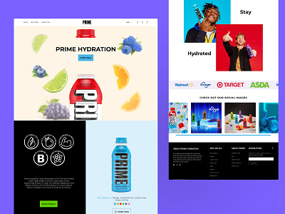 Prime hydration drink landing page