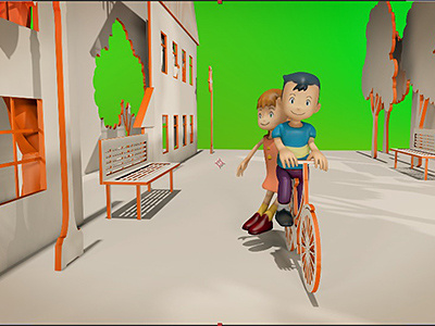 Screen Shot from Kid's Show Opener 3d broadcast cinema4d tv