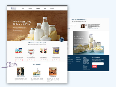 Dairy Company Website Redesign
