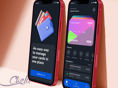 Simple Wallet App designs