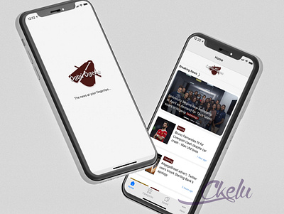 Ogbu Ogene (An iOS news app) figma product design ui design ux design