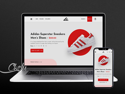 Footwear product page designs for web and mobile figma product design ui design ux design