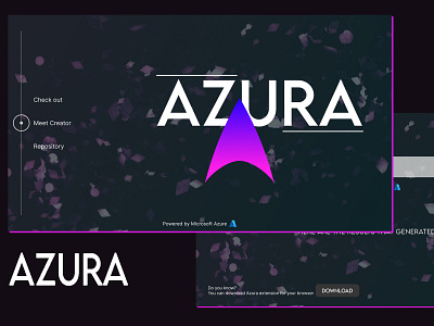 Azura Website UI app azura branding design figma gourav singh rawat illustration logo seek4samurai ui