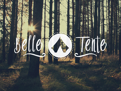 Belle Tente Logo bell tents france hand written hire logo