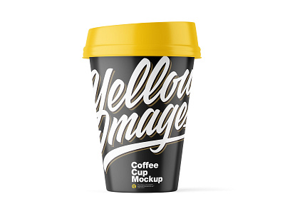 Matte Coffee cup Mockup 3d branding coffee coffee cup cola cup design graphic design juice mockup plastic smart object template