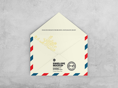 Open Paper Envelope Mockup