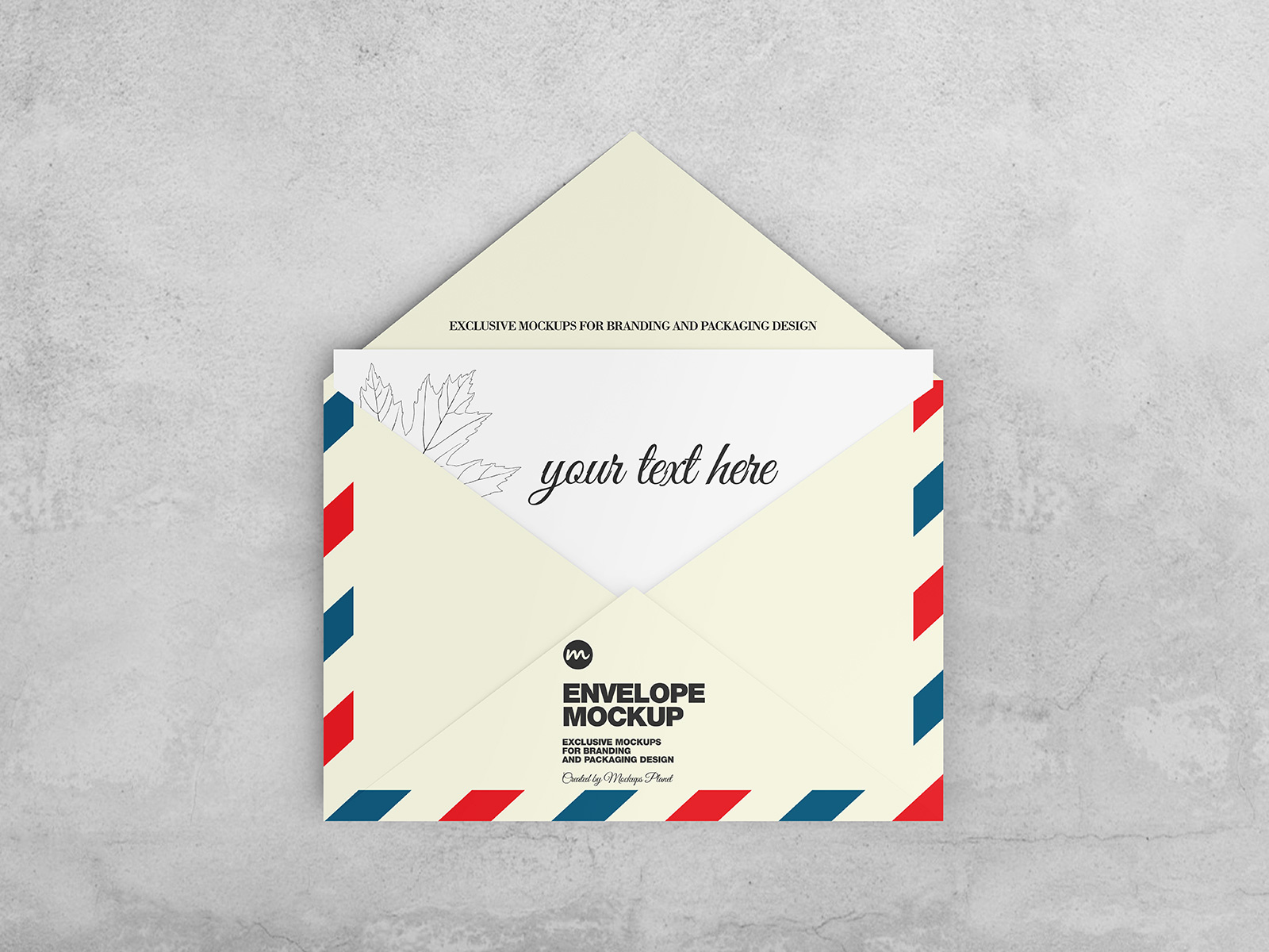 Open Paper Envelope with 4x6 Card Mockup by Mockups Planet on Dribbble