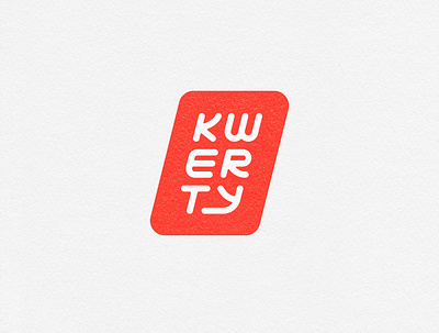 KWERTY badge brand branding computer design keyboards laptop lettering logo modern monogram type typography