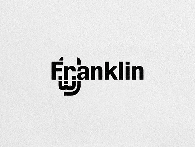 Franklin boston terrier custom design dog franklin gothic lettering logo modern type typeface typography