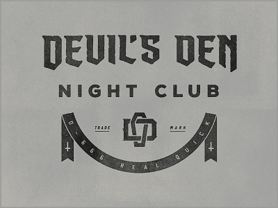 Devil's Den logo monogram type typography