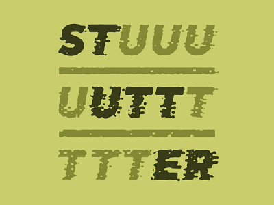 STUTTER fun stutter type typography