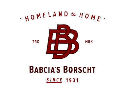 Babcia's Borscht babcia borscht logo type typography